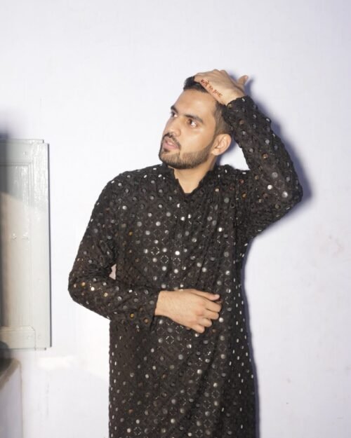Black Mirror Kurta Set