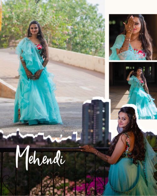 Pastel Blue Lehenga Set