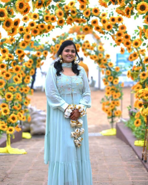Light Blue Georgette Kurta Set