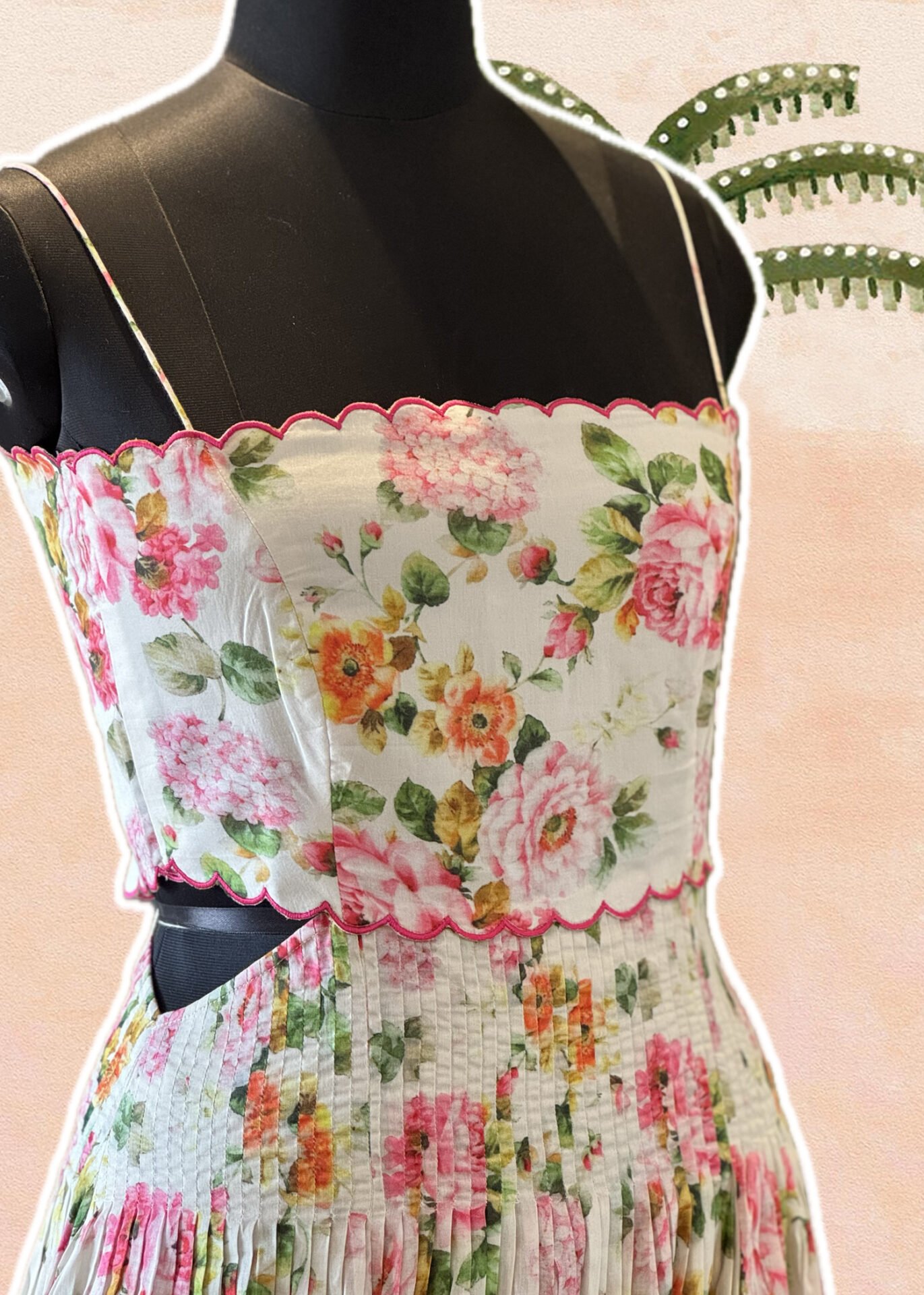 Ecru Floral Maxi Dress - Image 3