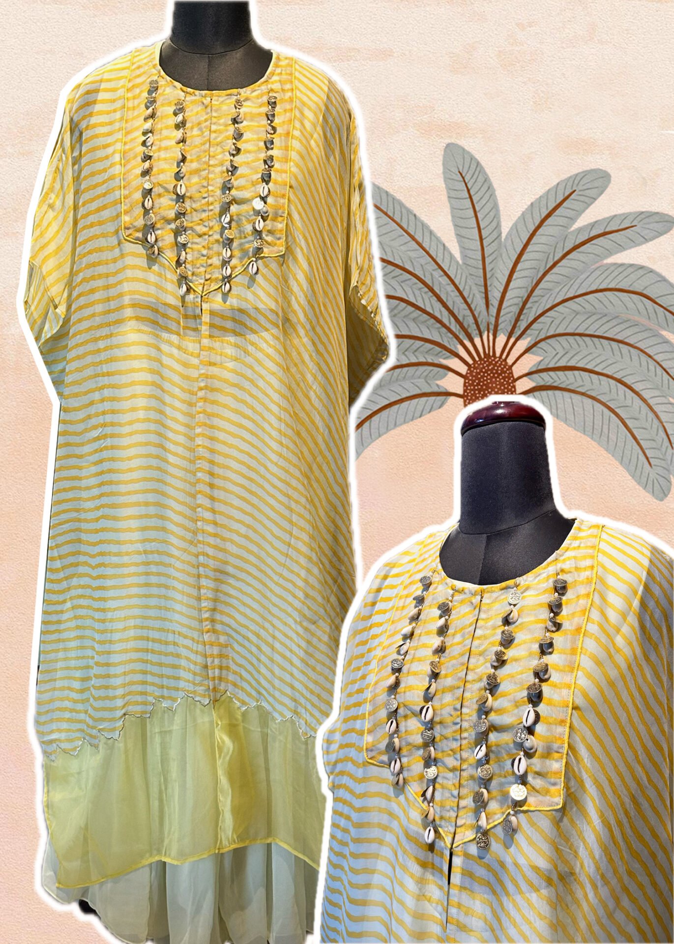 Leheriya Cape Sharara Set - Image 3