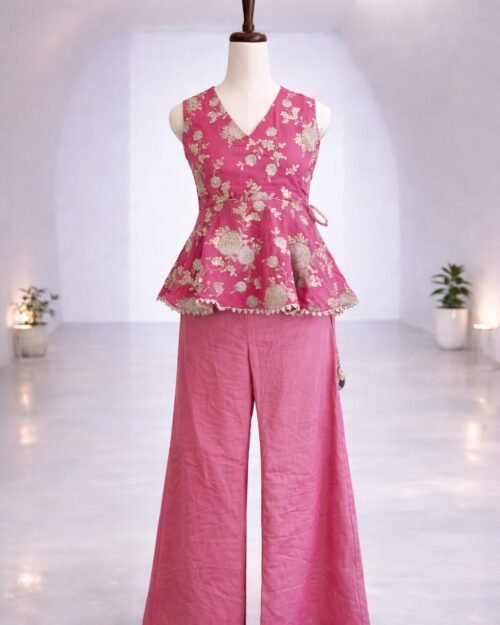 Blush Pink Peplum Set