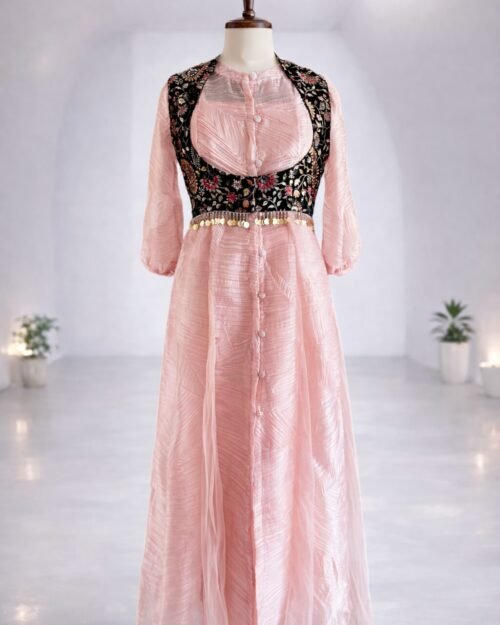 Baby Pink Kothi Set