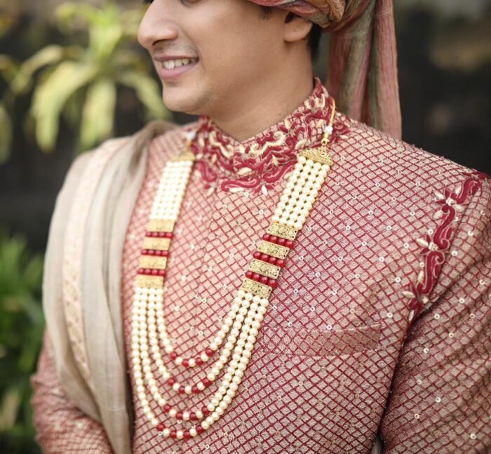 Burnt Red Sherwani - Image 4