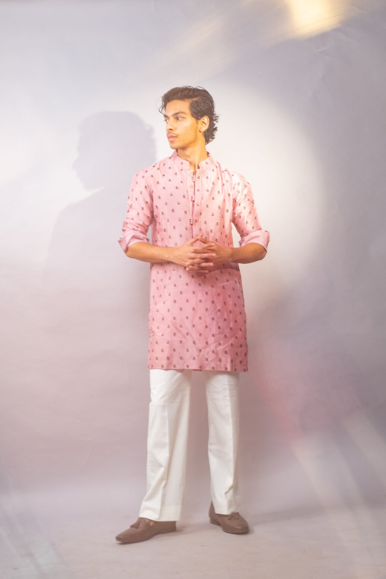Pink Blossom Kurta Set - Image 7